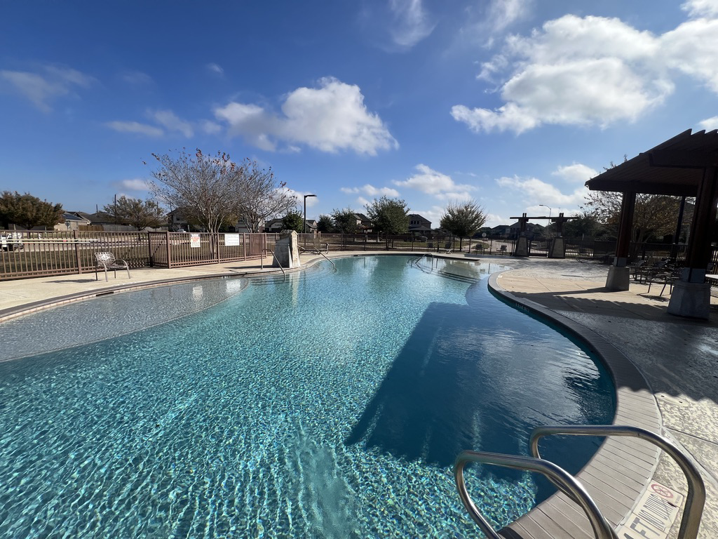 Apartment pool serviced by ATX AquaTechs